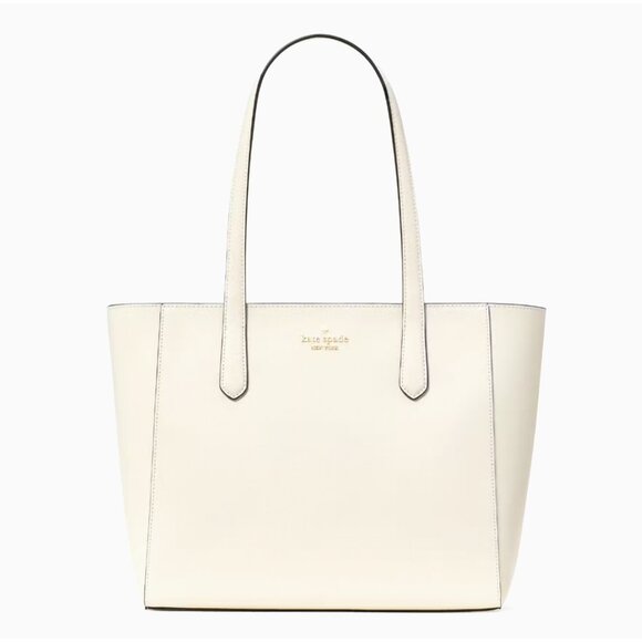 New Kate Spade Staci Medium Tote Saffiano Leather Meringue - Picture 1 of 4
